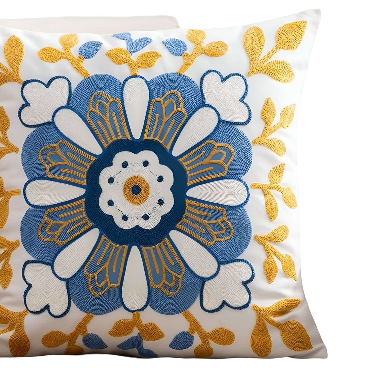 GENERICO - SET DE 2 FUNDAS BORDADAS 45x45  C65…