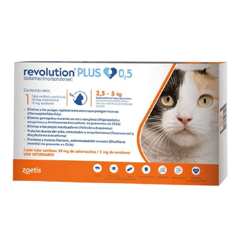 REVOLUTION - Revolution Plus Pipeta Gato 2,5 A 5kg Interno Externo