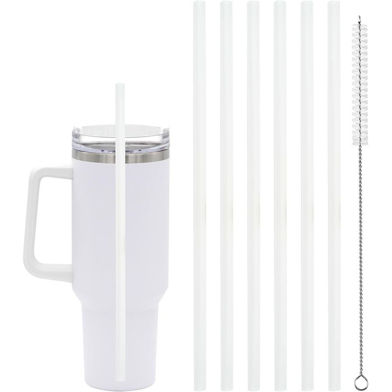 GENERICO - Set de Bombillas 6 Unidades Compatible Con Vaso Stanley, Zola, Lukout