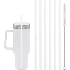 GENERICO - Set de Bombillas 6 Unidades Compatible Con Vaso Stanley, Zola, Lukout