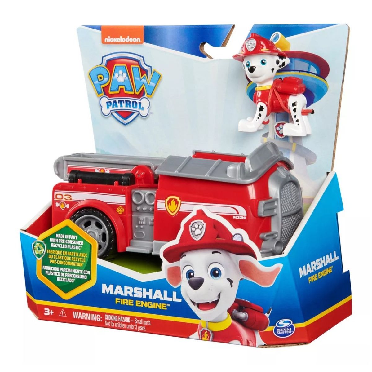 PAW PATROL - Vehículo Básico Marshall Fire Engine Paw Patrol