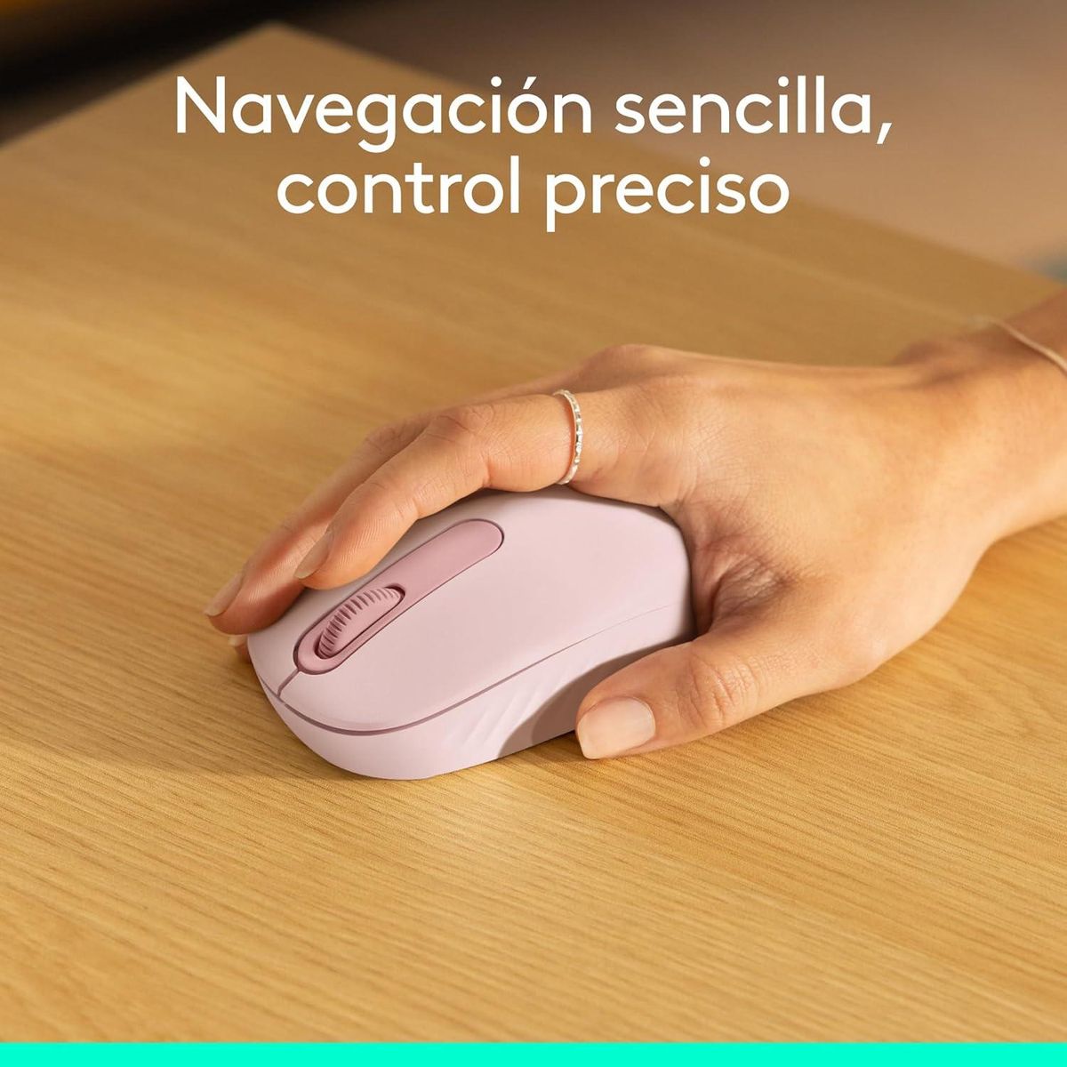 LOGITECH - Logitech M196, Mouse inalámbrico Bluetooth ROSA
