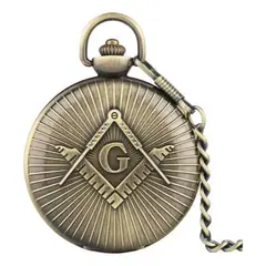 GENERICO - Reloj De Bolsillo Retro Masónico Caballeros Templarios - Bronce