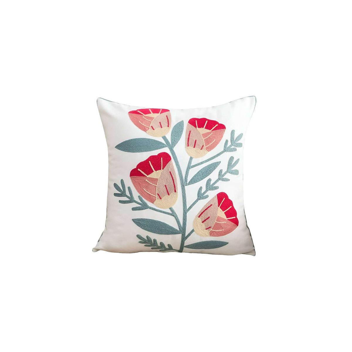 GENERICO - SET DE 4 FUNDAS BORDADAS 45x45 C60