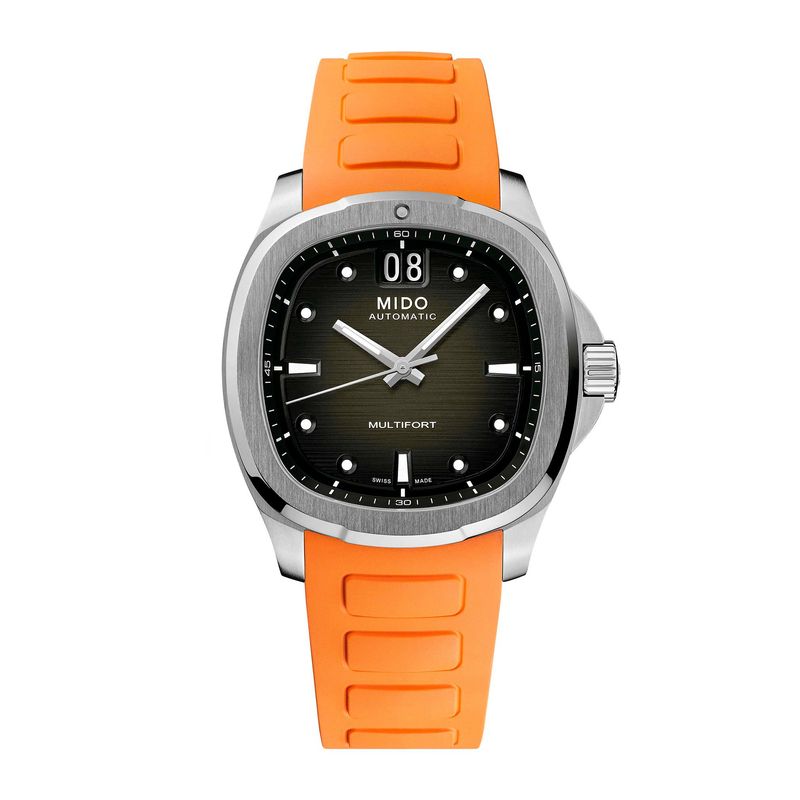 MIDO - Reloj Mido Multifort TV Big Date Resina Naranjo