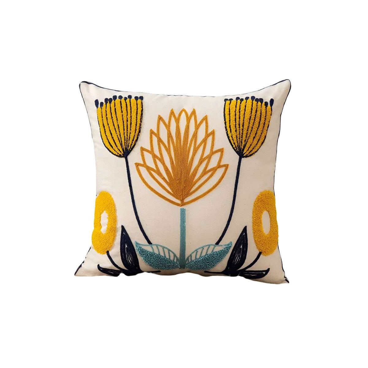 GENERICO - SET DE 6 FUNDAS BORDADAS 45x45 C16