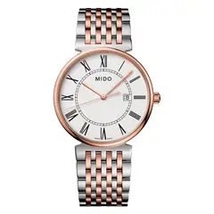 MIDO - Reloj Dorada Bicolor Blanco