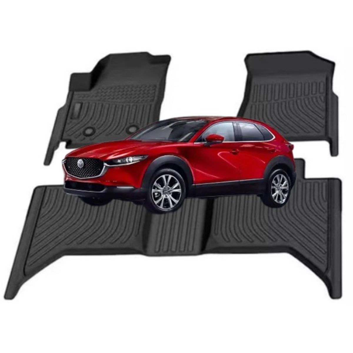 GENERICO - PISOS CALCE PERFECTO PROSPEEDY MAZDA CX30 2020+ 3 PIEZAS