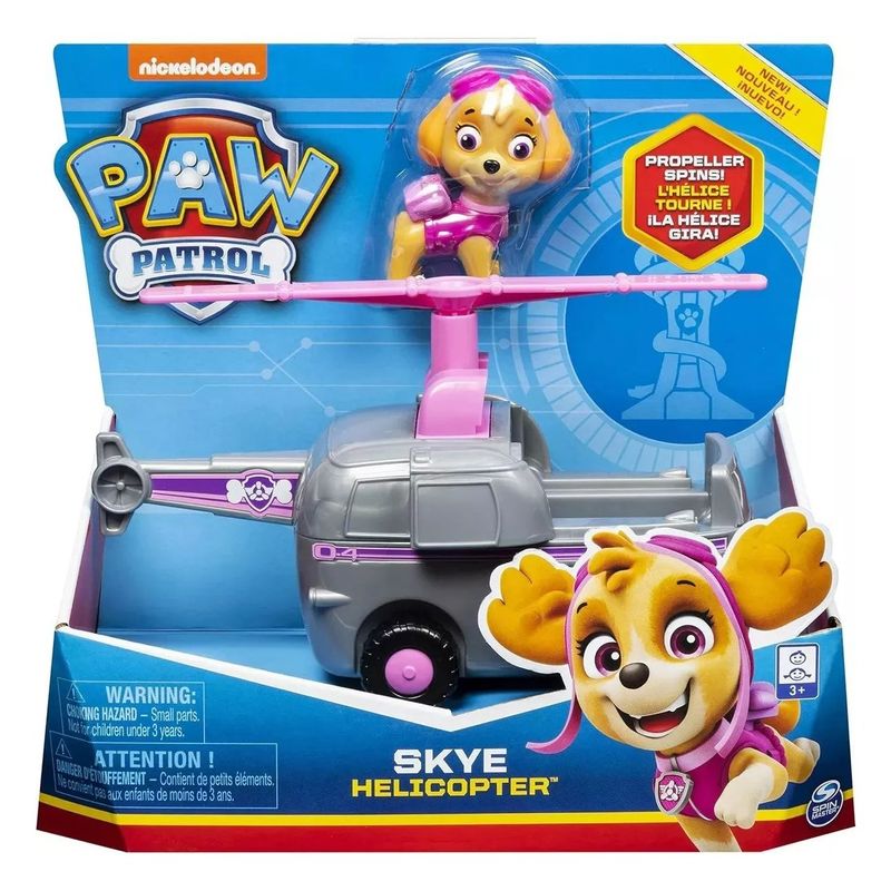 PAW PATROL - Vehículo Básico Skye Helicopter Paw Patrol