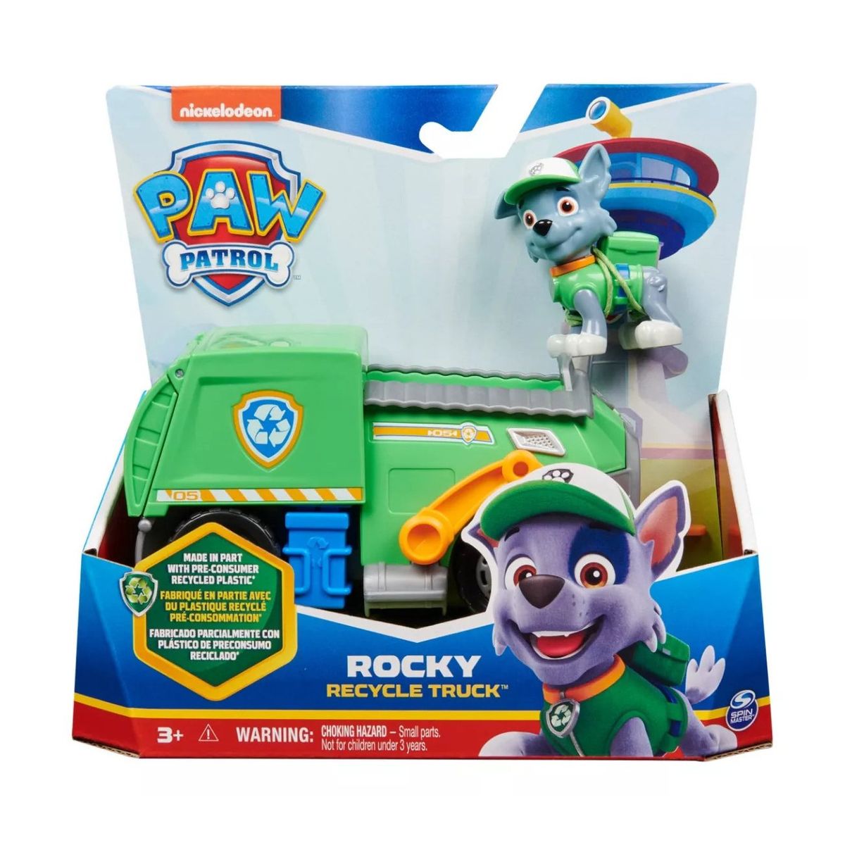PAW PATROL - Vehículo Básico Rocky Recycle Truck Paw Patrol