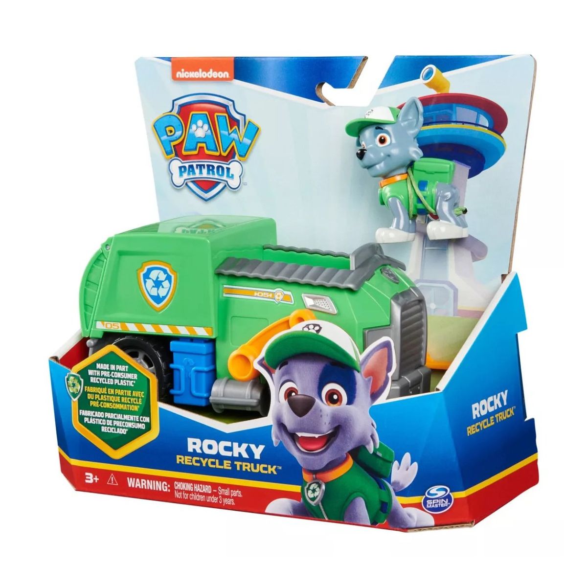 PAW PATROL - Vehículo Básico Rocky Recycle Truck Paw Patrol