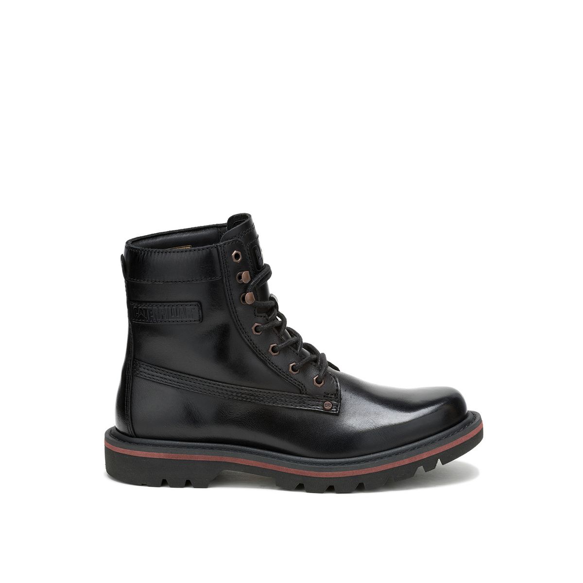 CAT - Botín Cuero Hombre Colorado Grader Waterproof Negro CAT