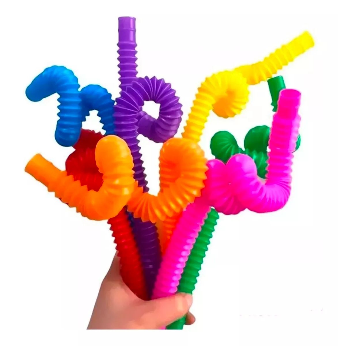 GENERICO - 12 Pop It Tube - Pop It Tubo 12 Piezas Colores Surtidos