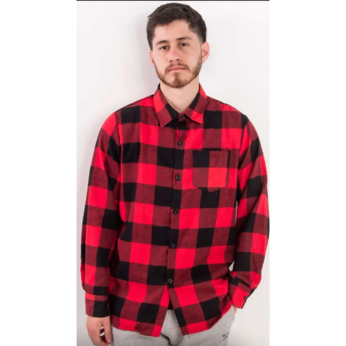 LIKE SHOP - Camisa Algodon Leñadora A Cuadros Hombre 0031