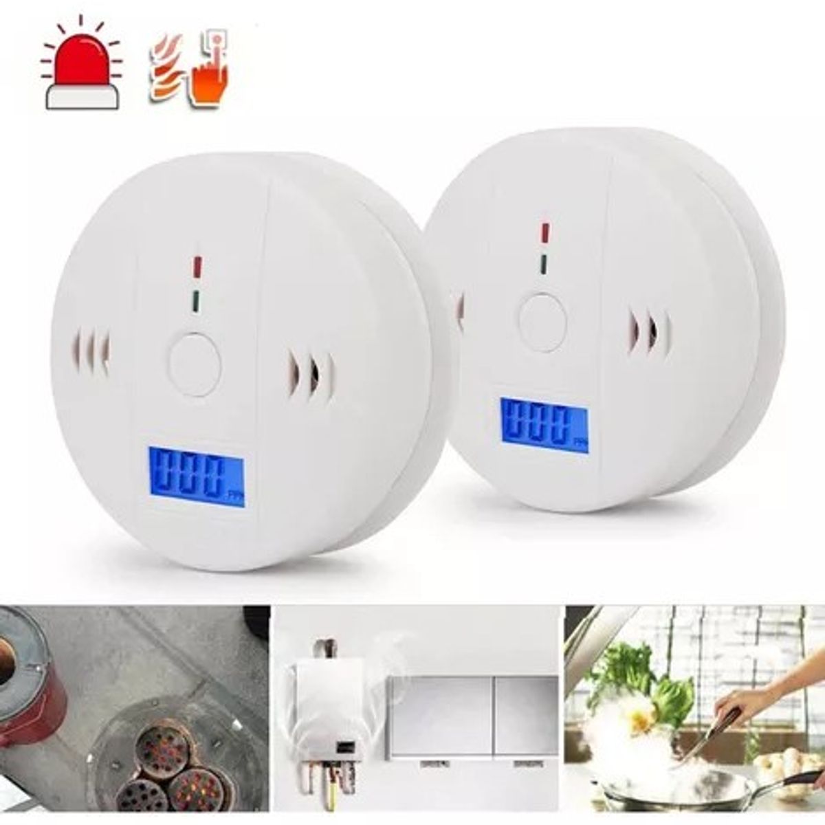 GENERICO - Detector alarma fuga gas monoxido de carbono