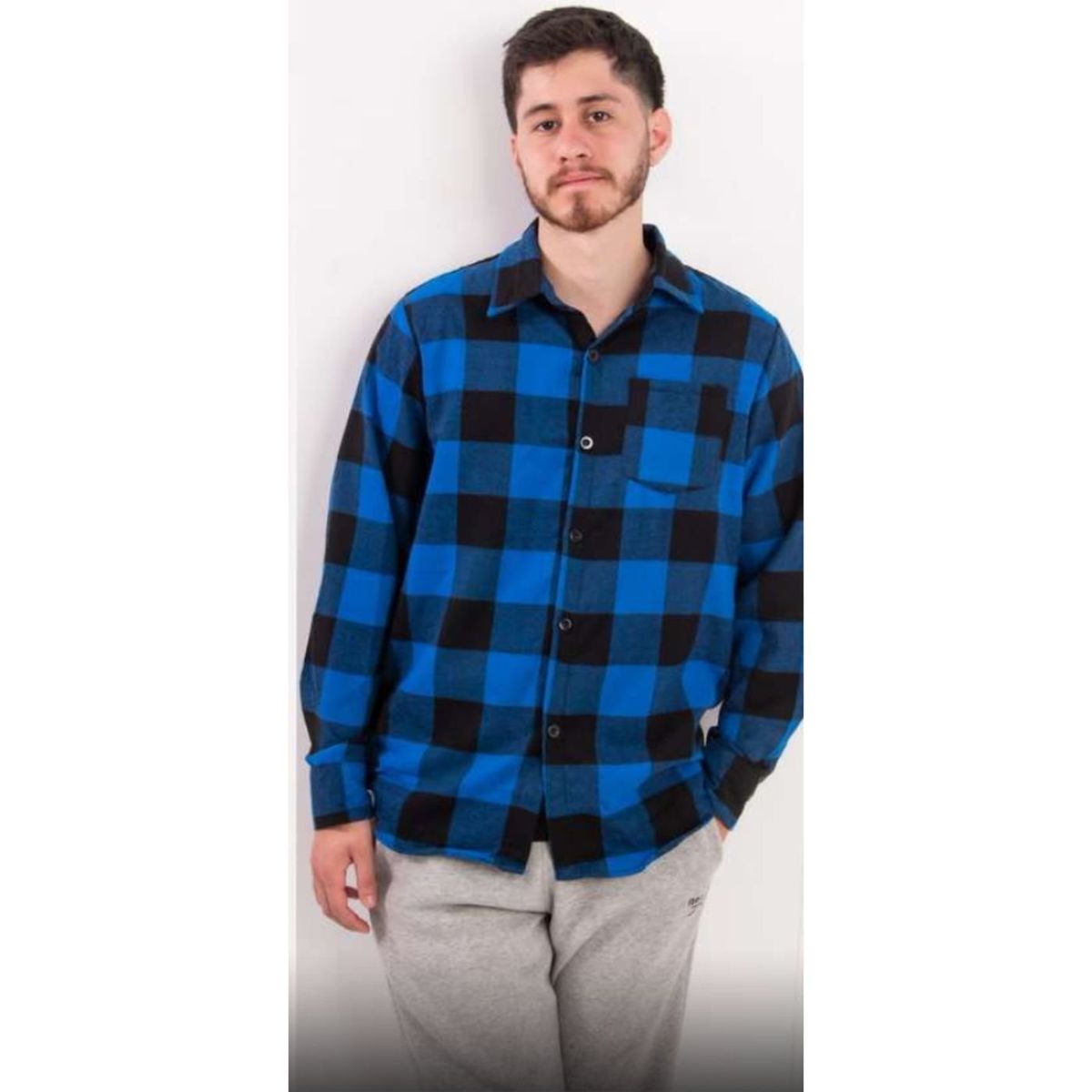 LIKE SHOP - Camisa Algodon Leñadora A Cuadros Hombre 0031