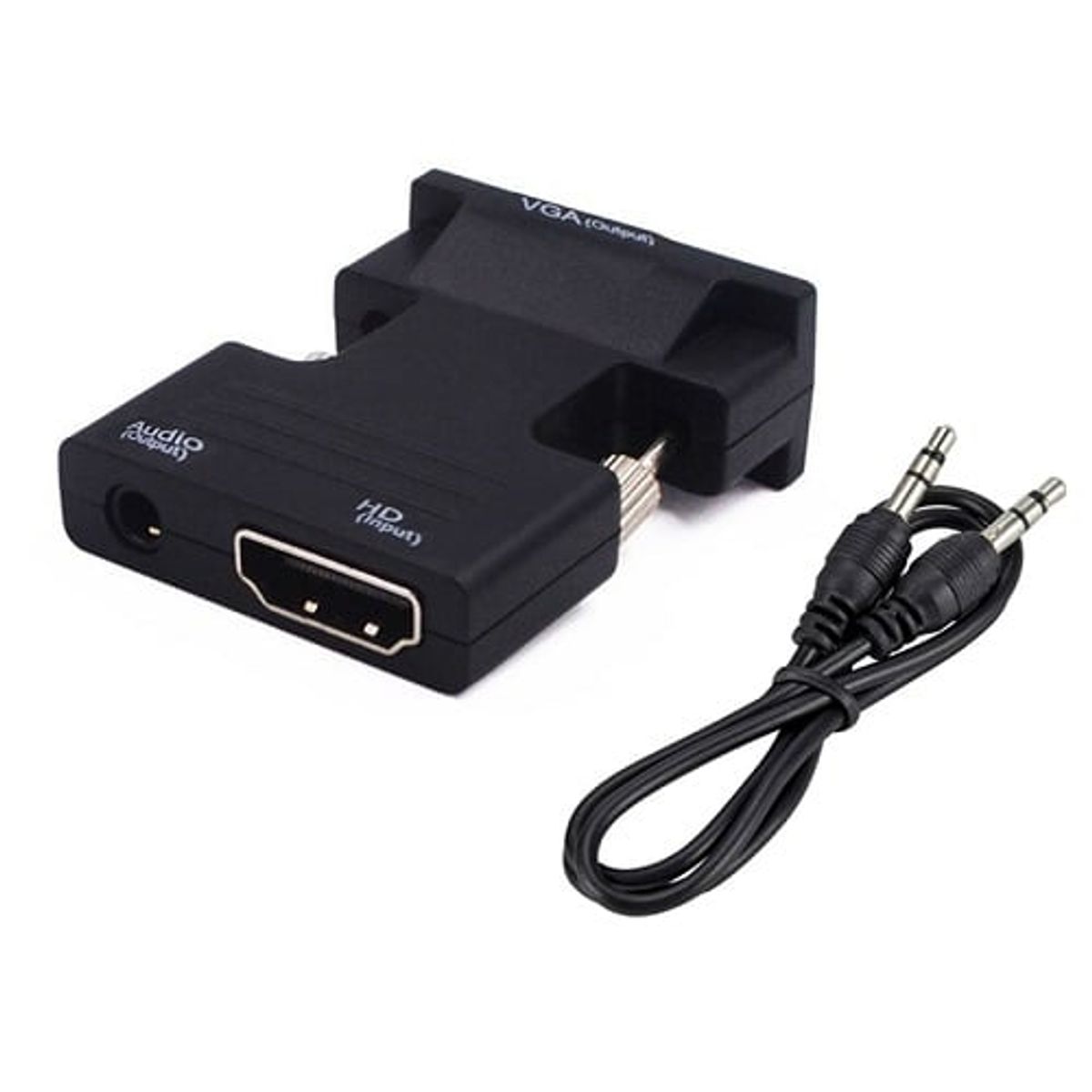 GENERICO - Convertidor a HDMI hembra a VGA macho con Audio