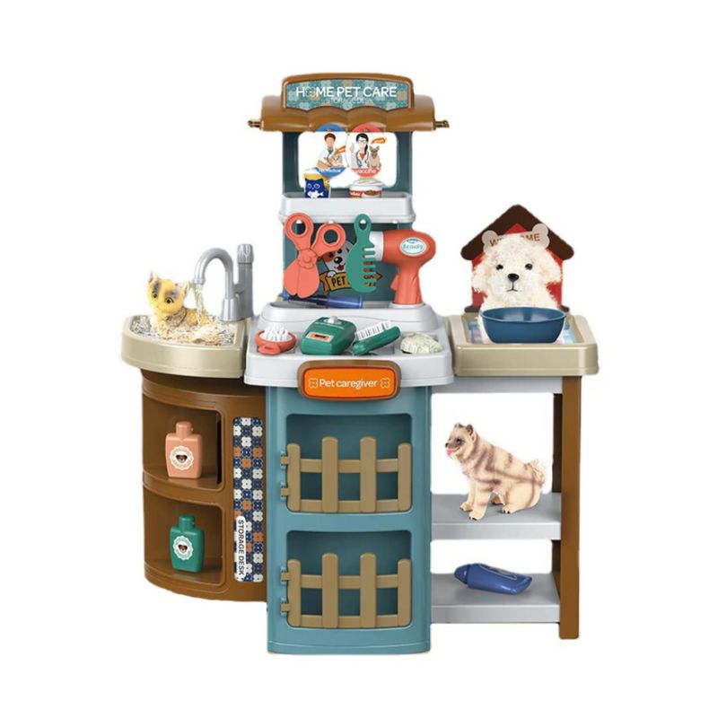 GENERICO - Juguete Set Maleta Veterinaria 49 Piezas 2 En 1 Infantil Azul