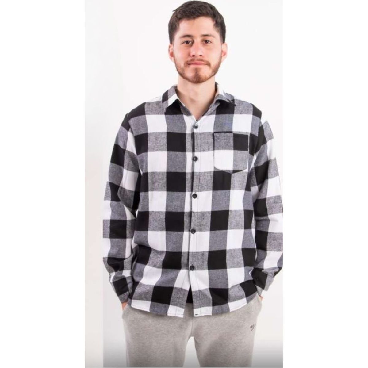 LIKE SHOP - Camisa Algodon Leñadora A Cuadros Hombre 0031