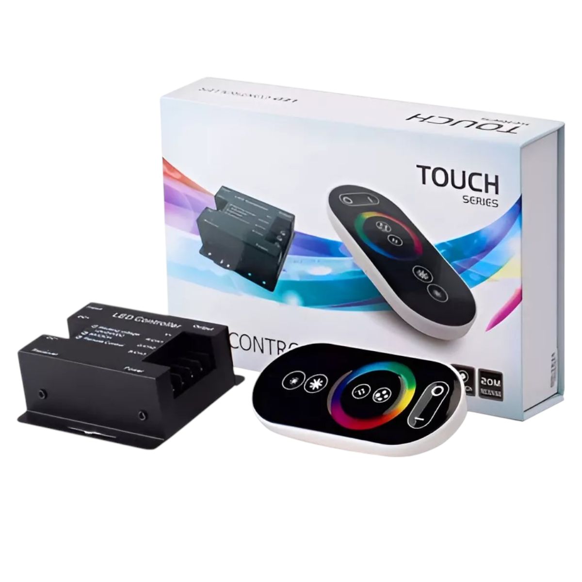 GENERICO - Control Remoto RF RGB Touch 12-24v 216W- 432W Para Cinta Led