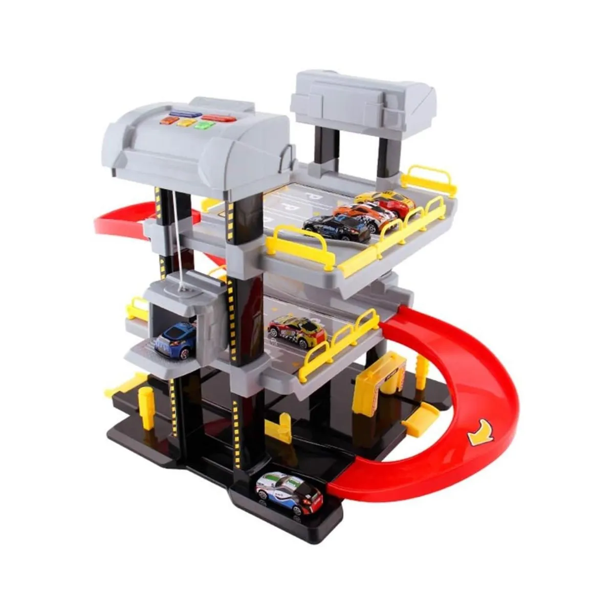 GENERICO - Juguete Pista Estacionamiento 3 Niveles Con Autos Infantil