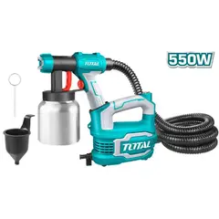 TOTAL - PISTOLA  DE PINTAR CON COMPRESOR ELECTRICA 550W