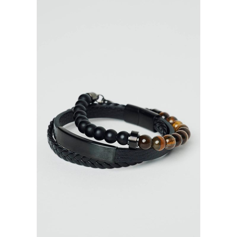 NEW MAN - Pulsera Teruel Heritage Negro Newman