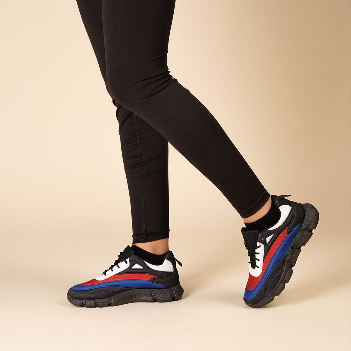 CHINITOWN - Zapatilla Deportiva Mujer Negro Fanci Chinitown