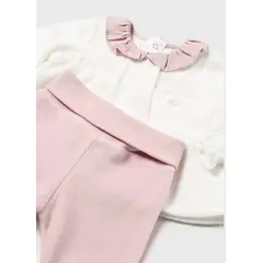 MAYORAL - Conjunto polaina y camiseta cuello recién nacida