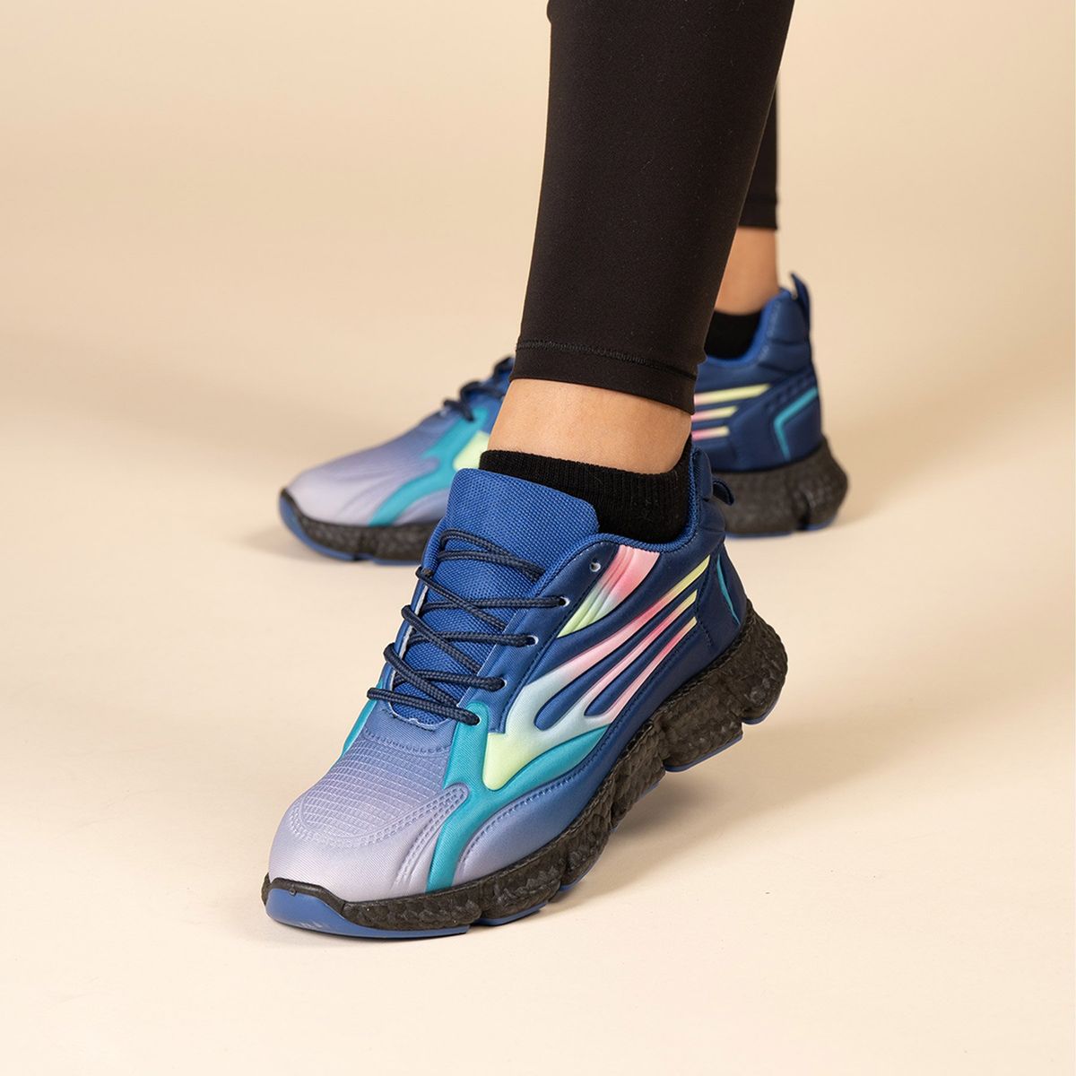 CHINITOWN - Zapatilla Deportiva Mujer Azul Luz Chinitown
