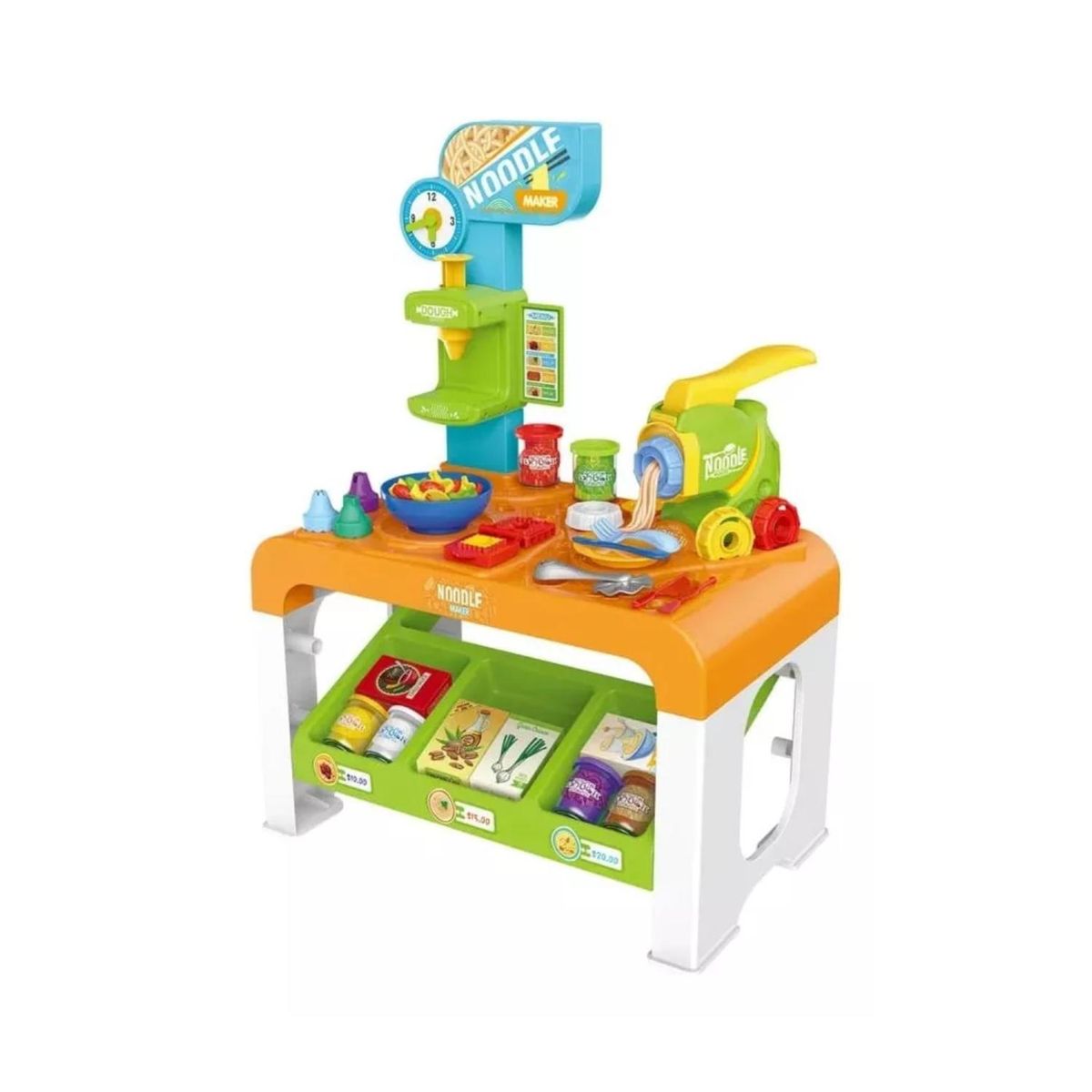 GENERICO - Juguete Mesa Maquina De Fideos Con Plasticina Magica 37 Pzas