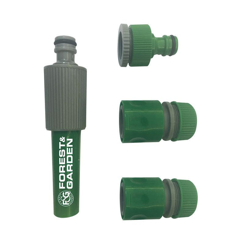 GENERICO - KIT RIEGO ACOPLE RAPIDO PLASTICO 1/2