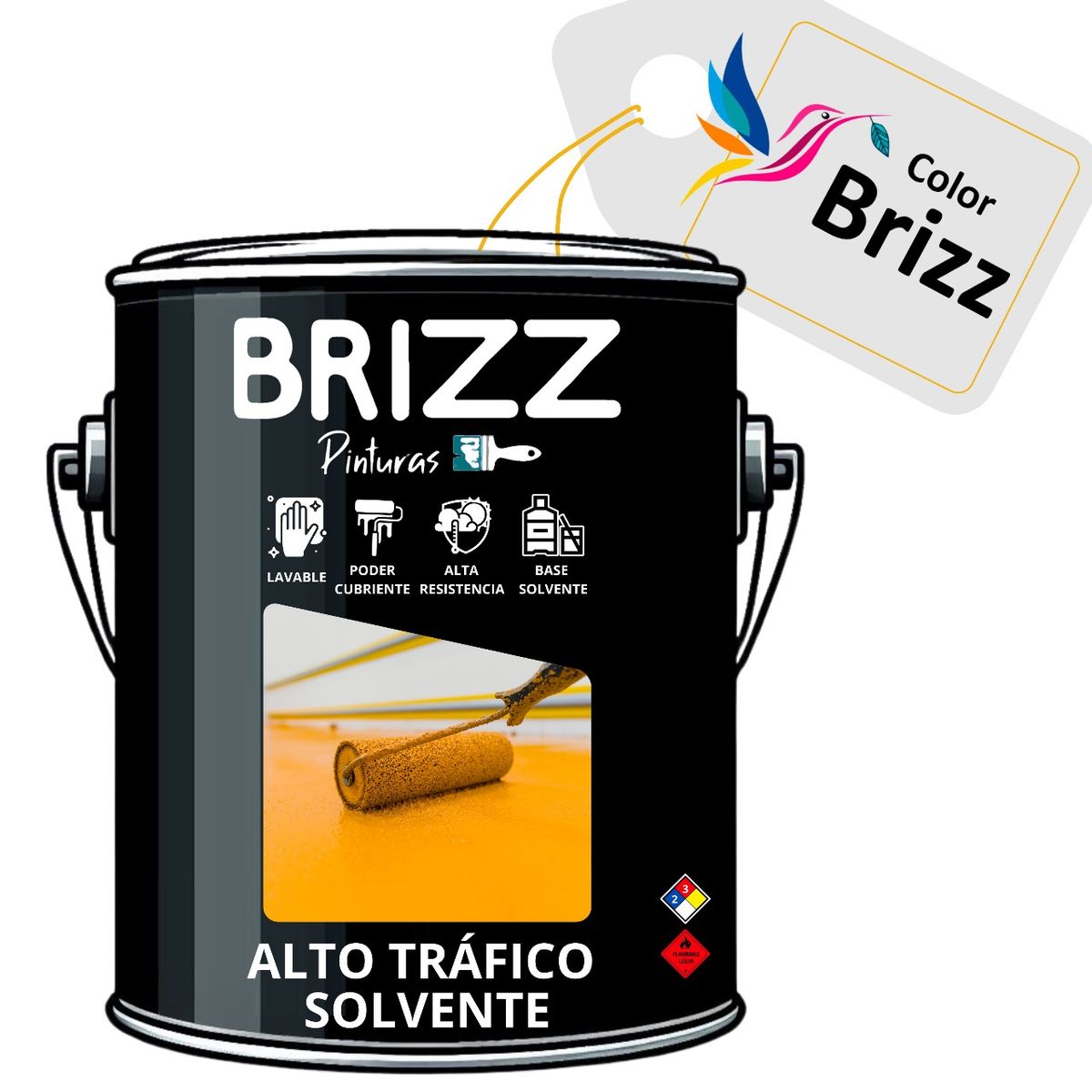 BAUM - ALTO TRAFICO BASE SOLVENTE VERDE MUZGO BRIZZ