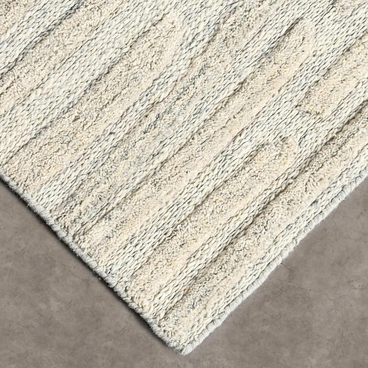 ELEMENTS & CO - Alfombra Wool Relief Ivory 200x290 cm