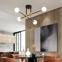 XHCY - Lámpara de techo moderna de lujo para el hogar e27 cla113-negro