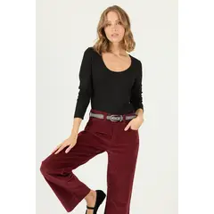 PRIVILEGE - Polera negra 2131