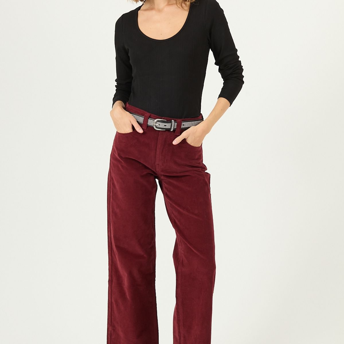 PRIVILEGE - Polera negra 2131