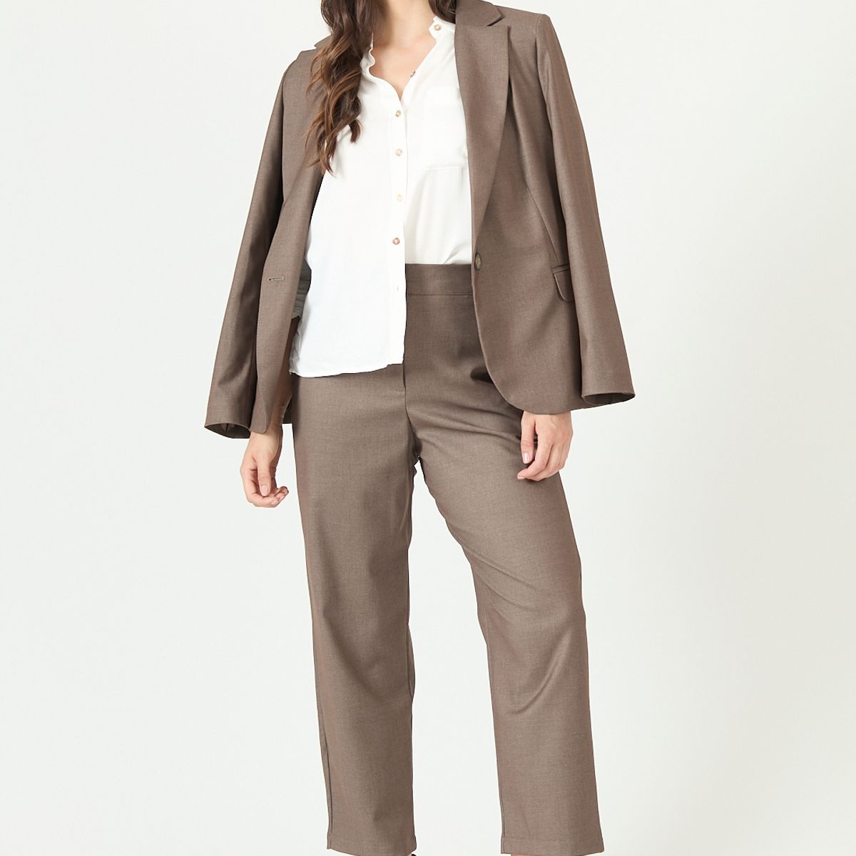 PRIVILEGE - Blazer vison rayas 2236