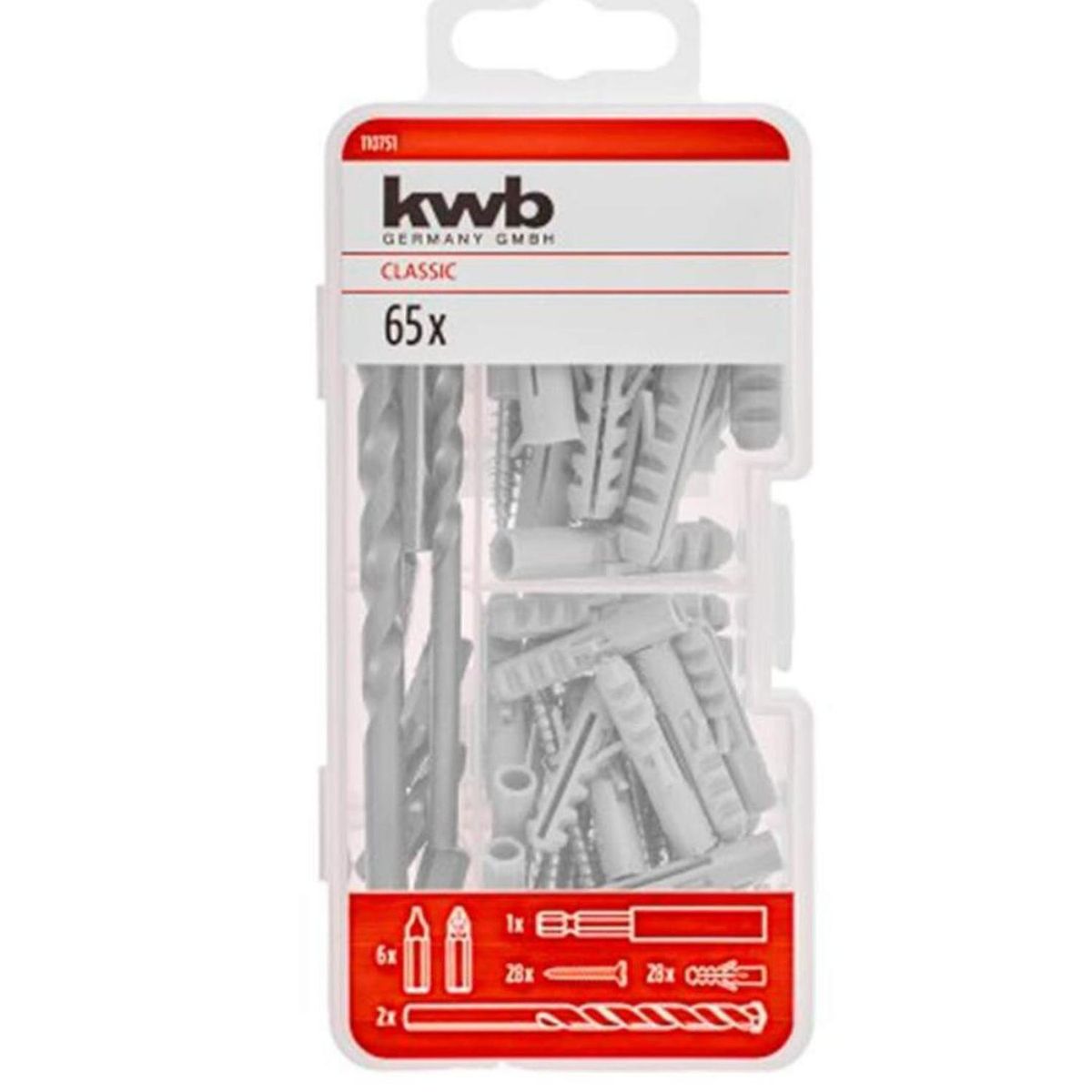 KWB - Set 65 Pcs Brocas puntas y Tarugos KWB 49110751