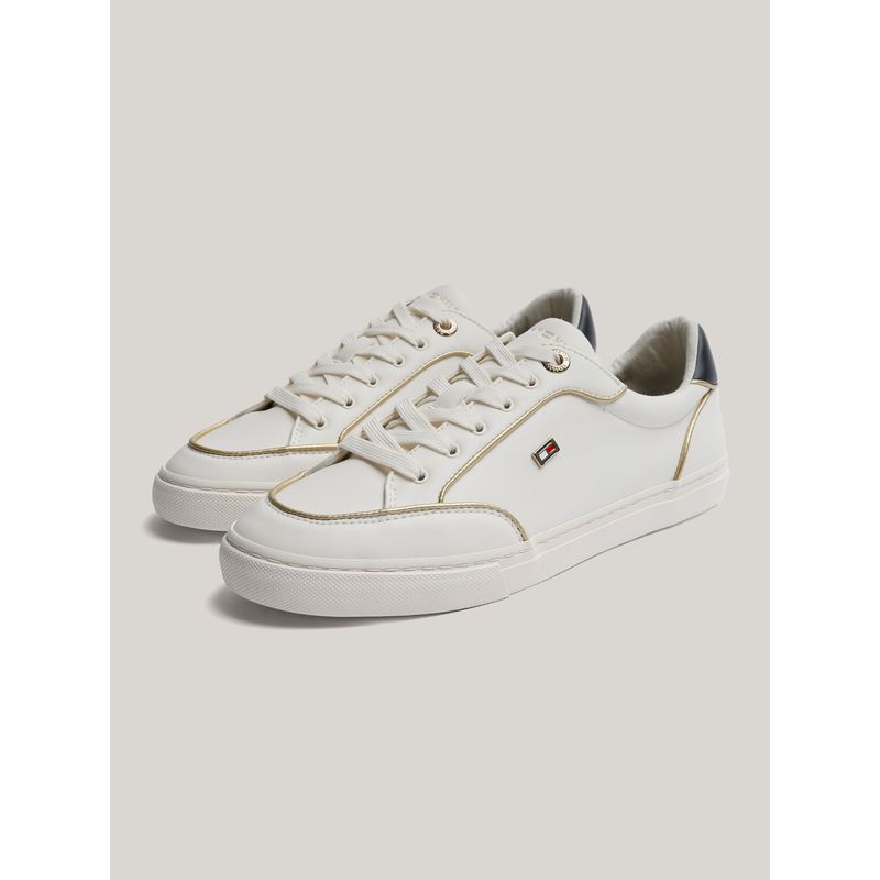 TOMMY HILFIGER - Zapatillas Con Logo Metalic Blanco Tommy Hilfiger
