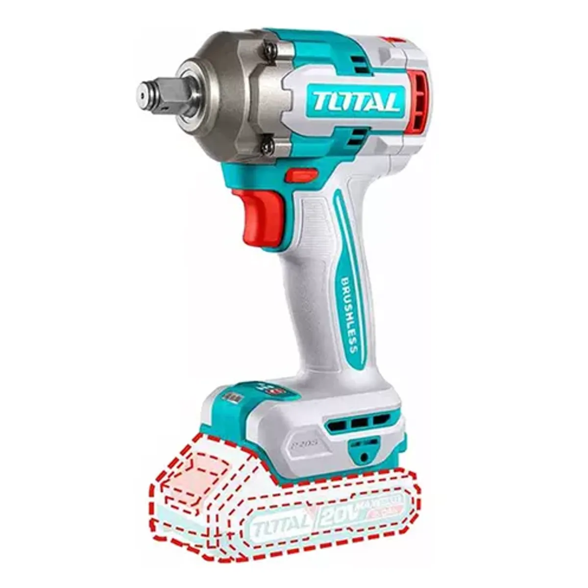 TOTAL TOOLS - Taladro Pistola Llave Impacto 20v Total Tiwli20401