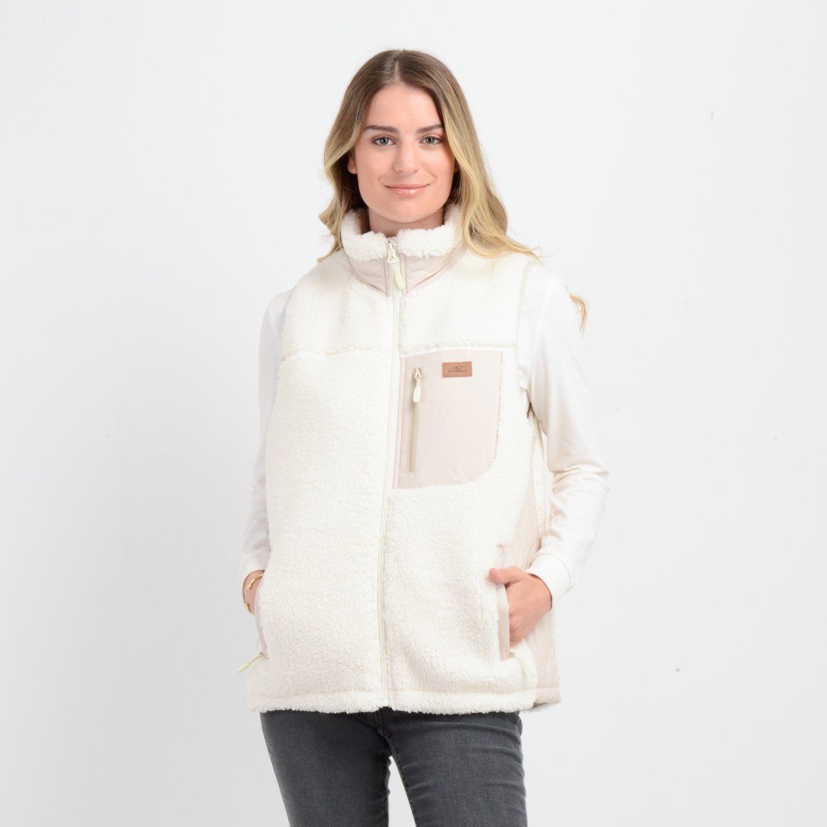 O'NEILL - POLERON CHIPORRO KYLA  BEIGE CLARO