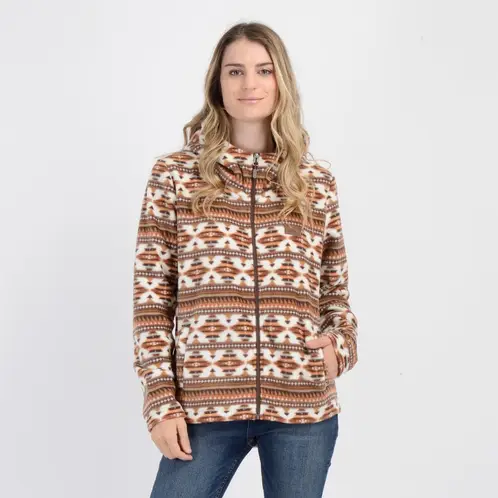 O'NEILL - POLERON POLAR AZTEC HOODIE CAFÉ CLARO / PASTEL