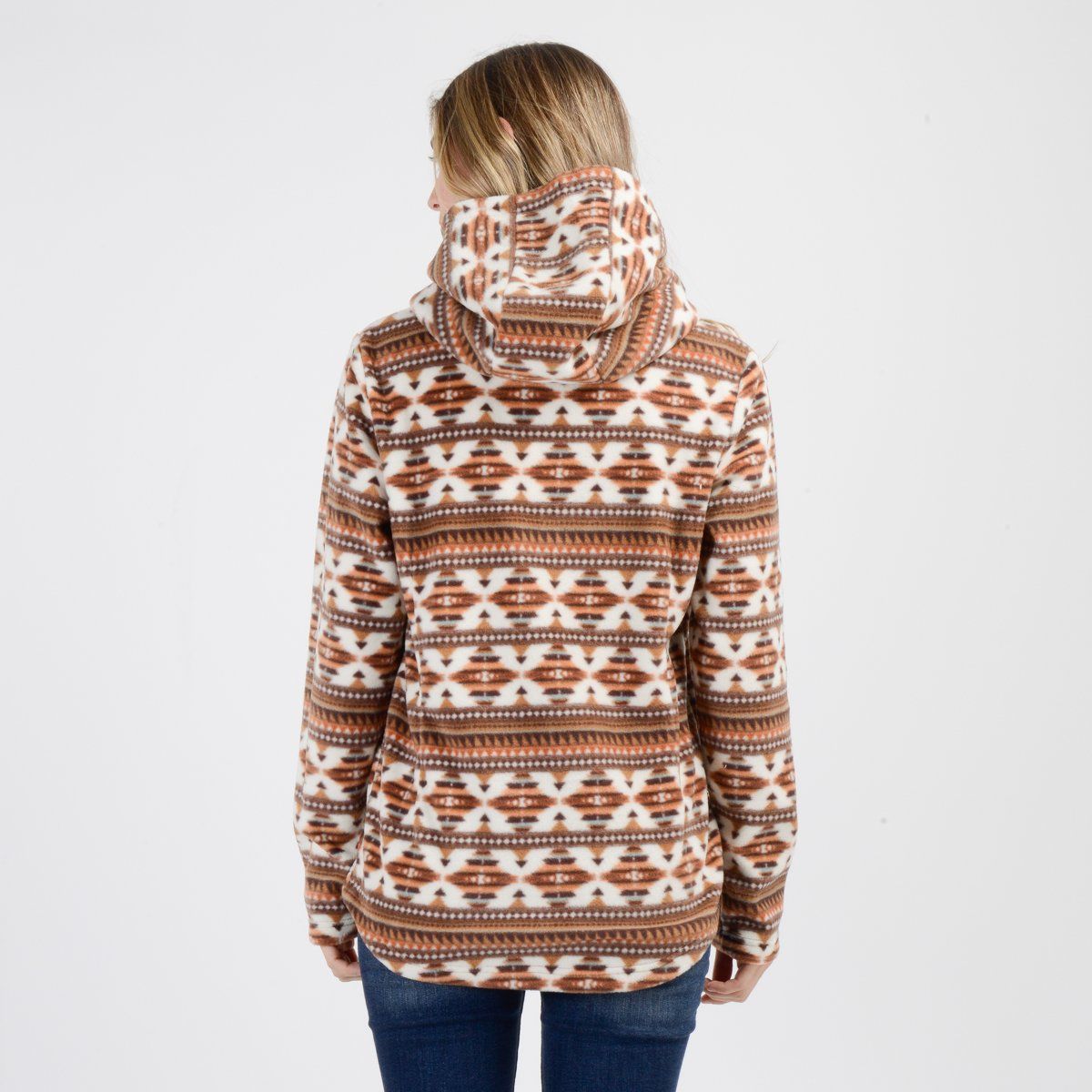 O'NEILL - POLERON POLAR AZTEC HOODIE  CAFÉ CLARO / PASTEL