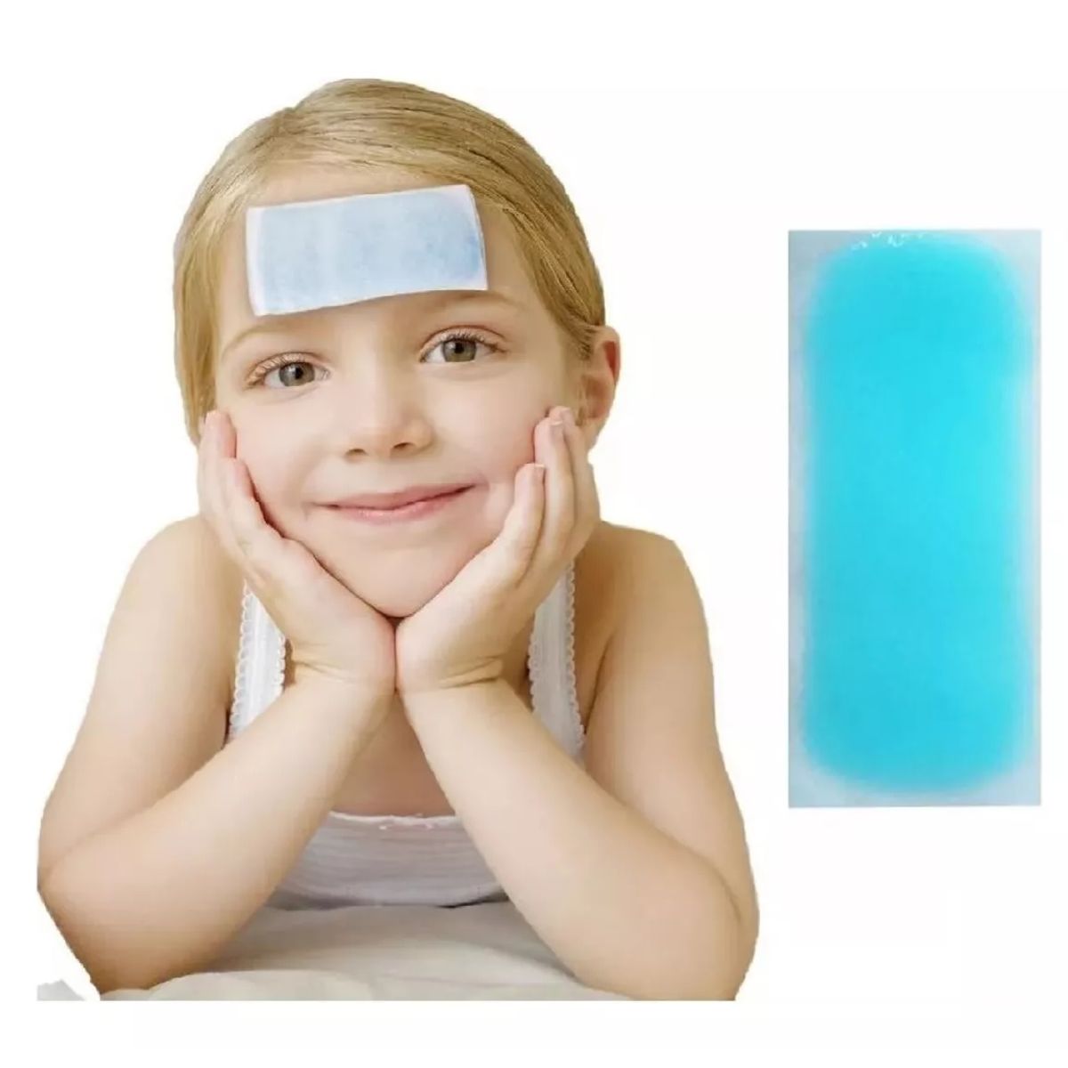 GENERICO - Parches De Gel Para Fiebre Bebes Niños Adulto 3 Unidades