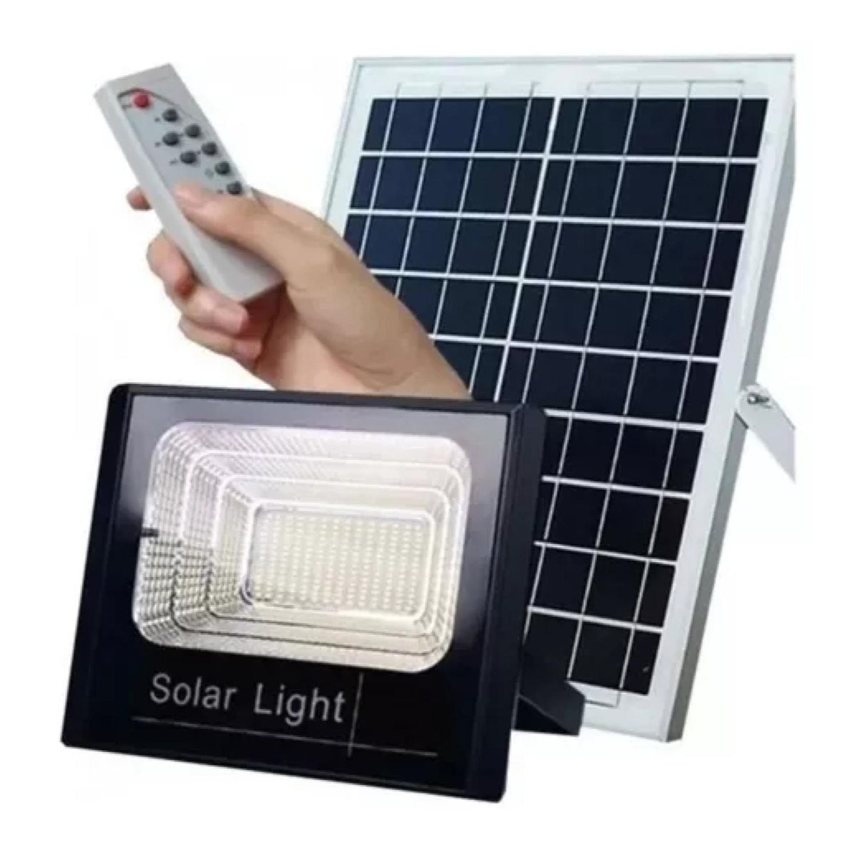 GENERICO - Foco LED Con Panel Solar 300W Montable Ajustable