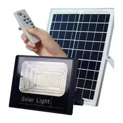 GENERICO - Foco LED Con Panel Solar 300W Montable Ajustable