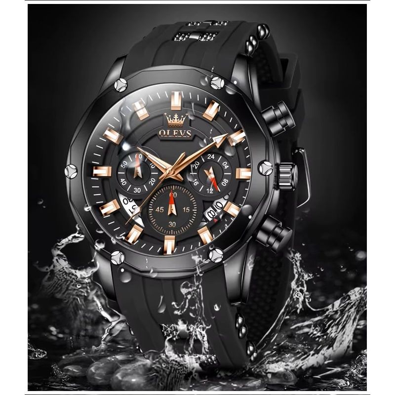 STARTECHOFFICE - Reloj Hombre Quartz Deportivo y de Lujo Cronógrafo Resistencia 30m