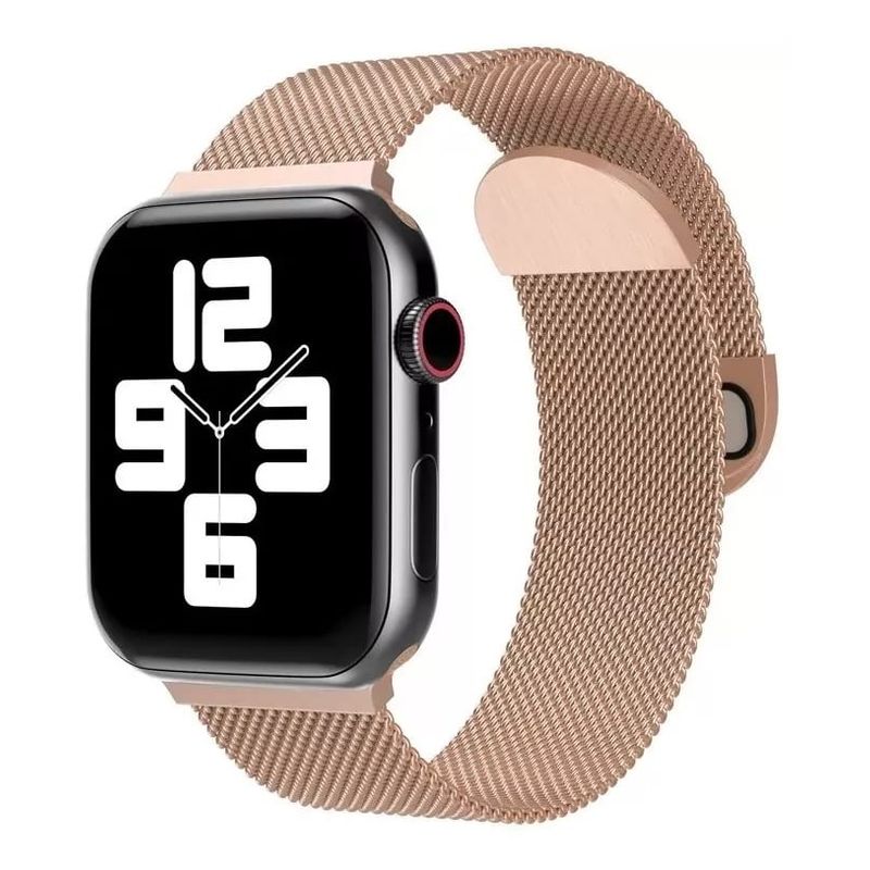 GENERICO - Correa Metalica Para Apple Watch 42 / 44 / 45mm - Rosa Gold