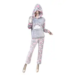 MEDIA LUNA - Pijama Mujer Polar de Invierno Diseño Pandita